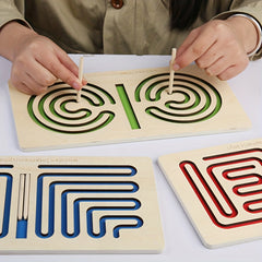 Wooden Maze Fun Puzzle Toy for Kids