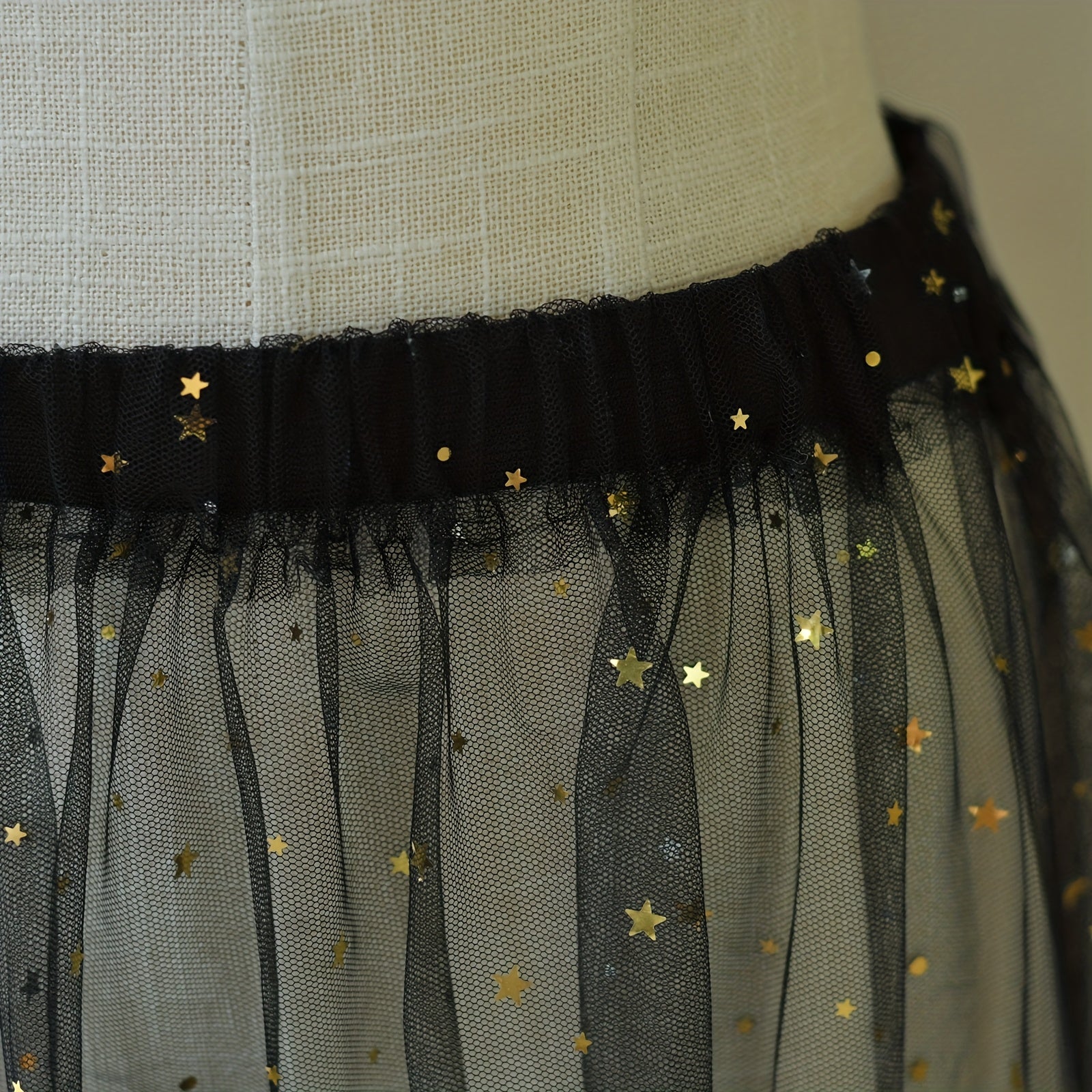 Sequined Mesh Skirt for S American Beach Vacation