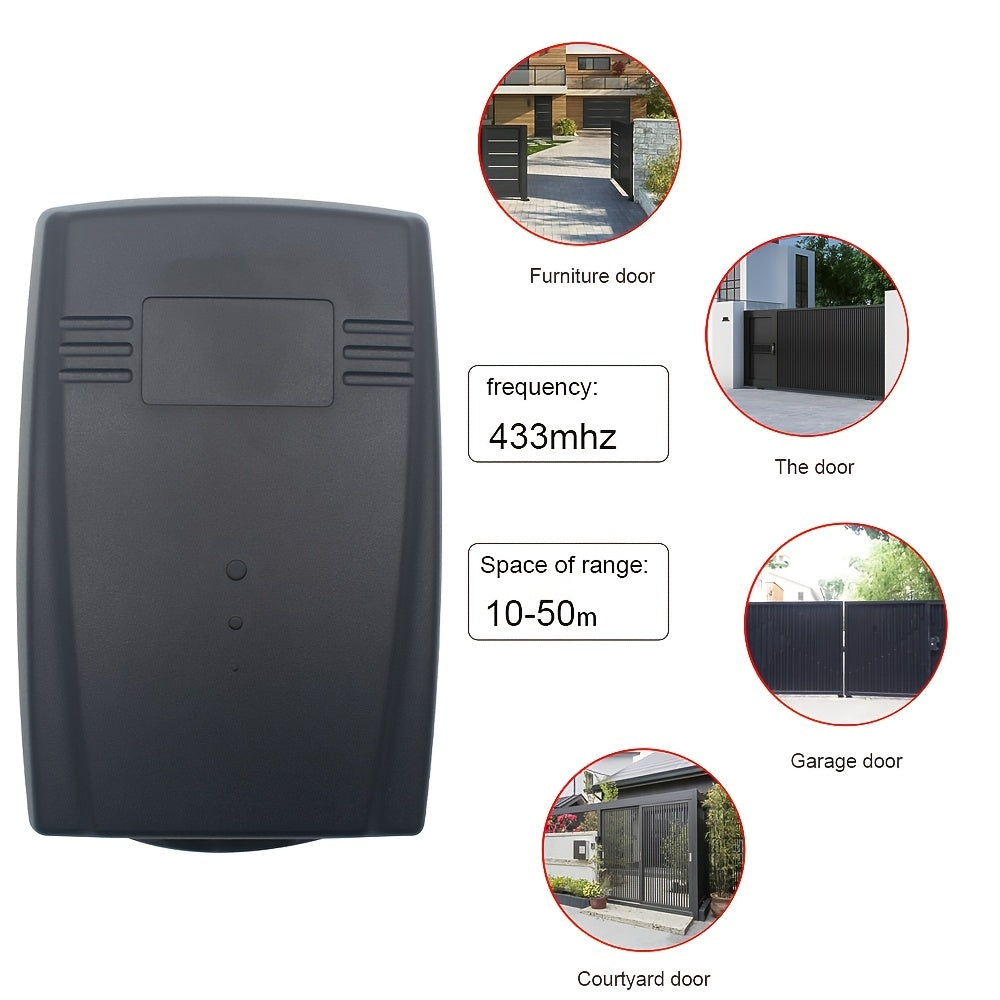 Universal Garage Door Remote Control Receiver 433MHz Fixed & Rolling Code Switch