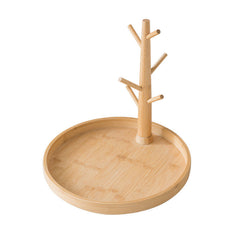 Bamboo Cup Holder Tree Branch Shape Hanging Cup Holder