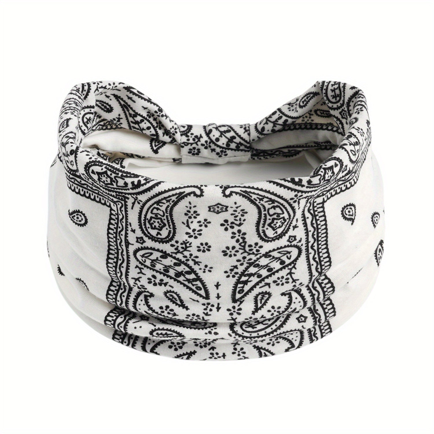 Boho Paisley Print Stretchy Sports Headband for Yoga
