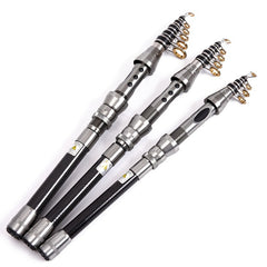Carbon Telescopic Fishing Rod Lightweight Durable Casting Pole