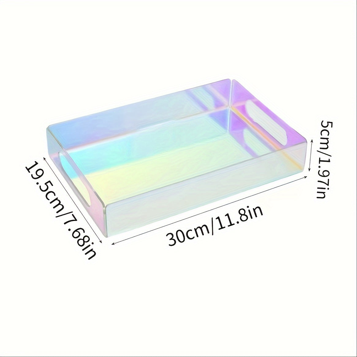 Acrylic Colorful Storage Tray for Home Organization