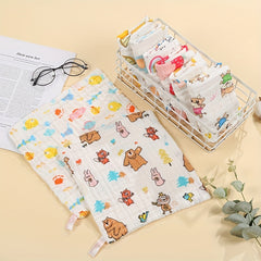 Baby Toddler 6 Layer Cartoon Bib Towel