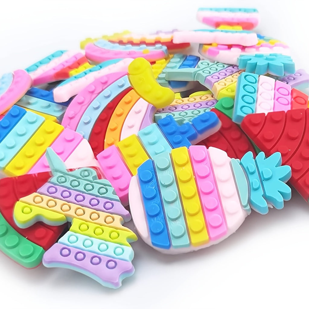 21pcs Pop Themed Girls Shoe Charms Kit Shoe Decoration Accessories