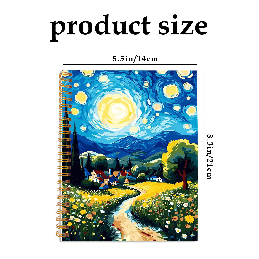 Rustic Sky & Grassland Scenery Notebook 13x21cm 50 Pages