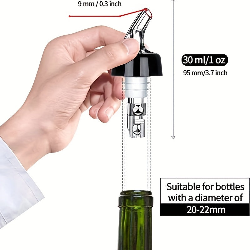 4pcs Auto Measured Bottle Pourers 1oz 30ml Home Bar Tools