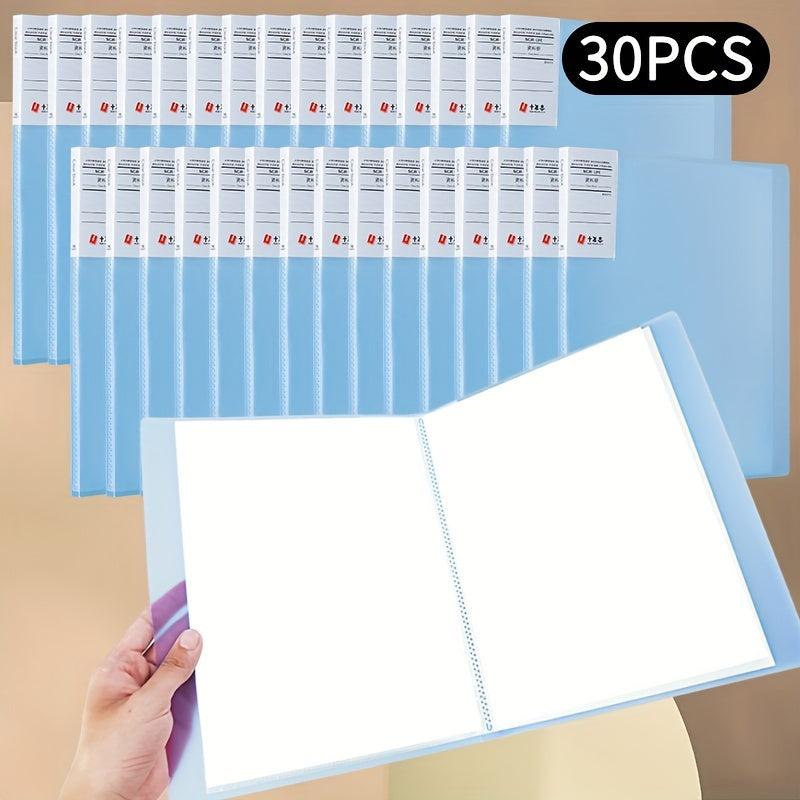 30pcs File Manager Document Organizer Exam Paper Storage Folder