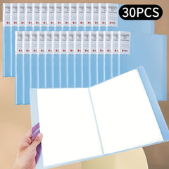 30pcs File Manager Document Organizer Exam Paper Storage Folder