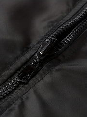 Men's Embroidered Waterproof Windproof Jacket Zipper Front