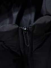Men Sleeveless Down Thermal Hooded Vests Jackets Winter Waistcoat