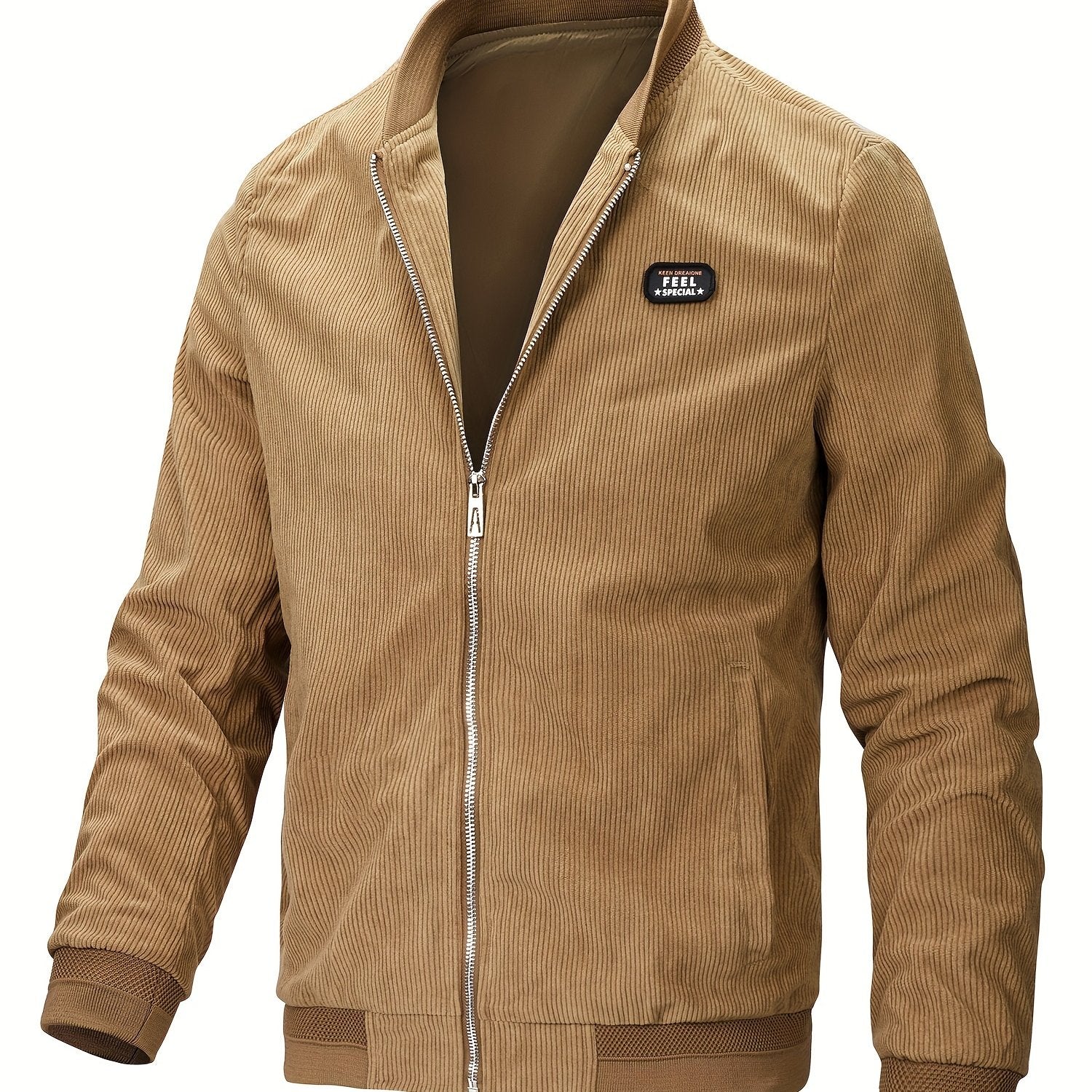 Men's Corduroy Varsity Jacket College Windbreaker
