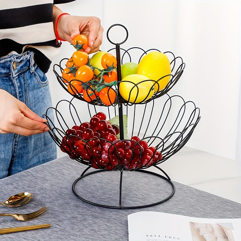 Double Layer Candy Basket for Snack Storage and Party Decorations