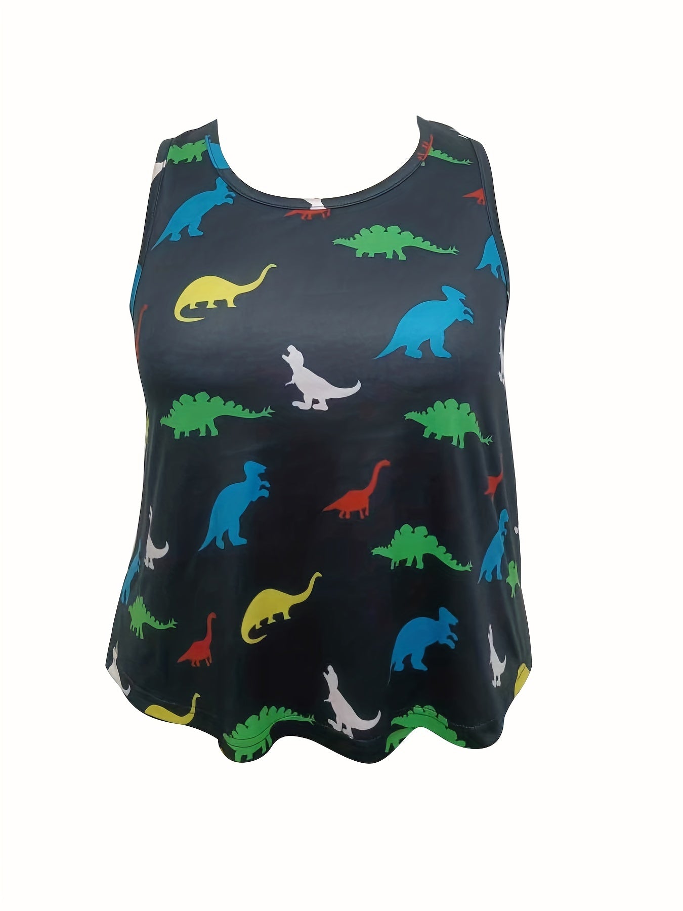  Dinosaur Print Tank Top & Pants Pajama Set
