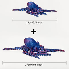 Colorful 3D Octopus with Flexible Joints - Creative Desk Toy