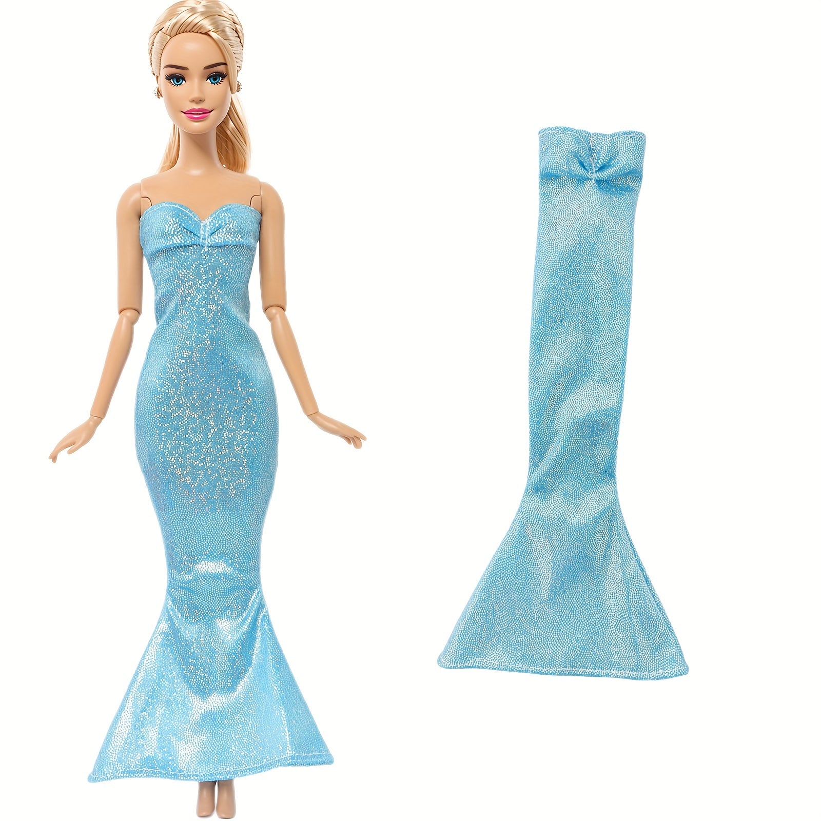 7pcs Doll Princess Dress Bag for 11.5in Doll, Christmas Birthday