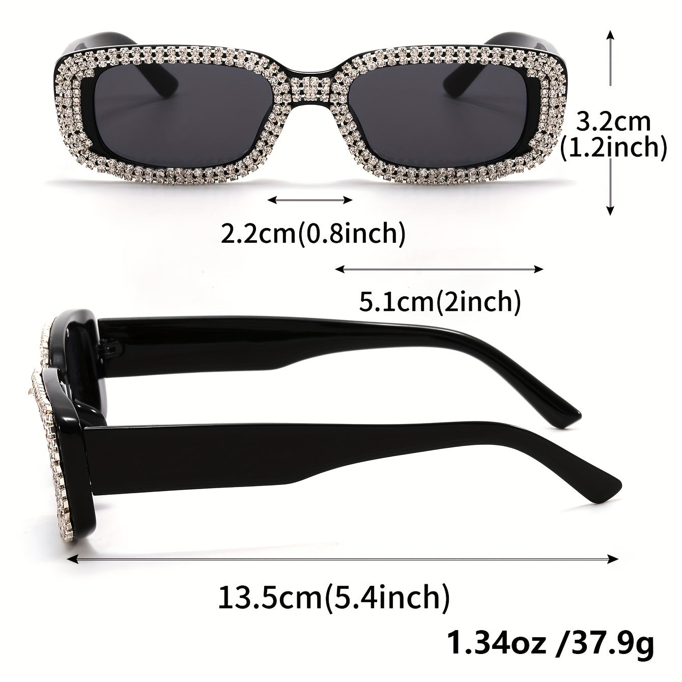 Men's Artificial Diamond Sunglasses Hip-hop Punk Style