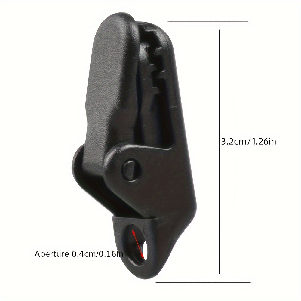 15pcs Windproof Tent Awning Clamps With Carabiner Hook for Outdoor Camping