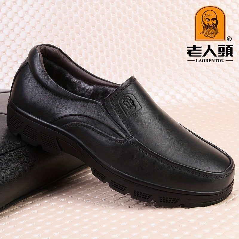 LAORENTOU Men's Leather Loafer Shoes Lightweight Driving Shoes