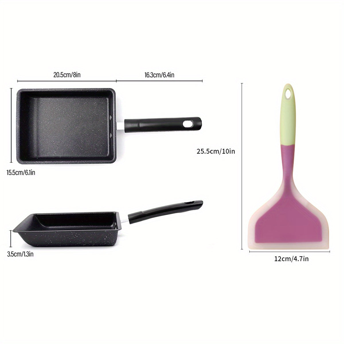 Japanese Omelette Pan 20 32cmx15 Cast Iron Tamagoyaki Egg Pan