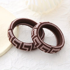 Vintage Cloth Ponytail Hair Tie High Elasticity Hair Rope Braiding Hair Accessor