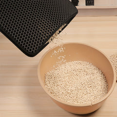 Double Layer Cat Litter Mat Traps Litter Protects Floors Non Slip