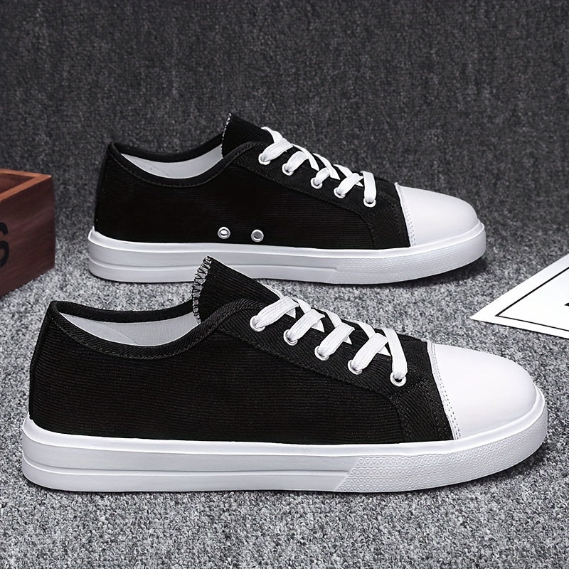 Women's Canvas Lace Up Sneakers Lightweight Skate Shoes