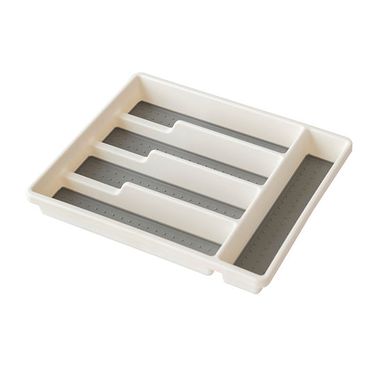 Non Slip Tray with 5 Compartments for Bathroom Accessories