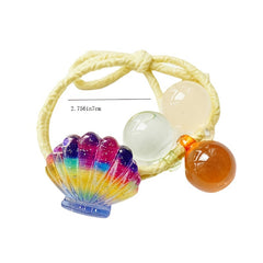 Colorful Shell Fruit Hair Ring Small Fresh Beads