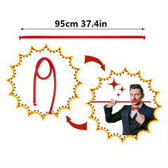 Flexible Illusion Rope Trick Magic Prop for Stage Close Up Visual Gags