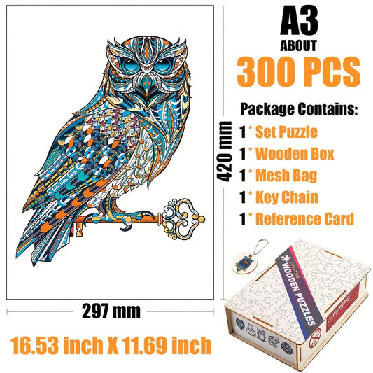 Scepter Owl Wooden Puzzle in Box