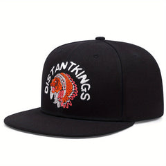 Men's Embroidery Hip Hop Flat Brim Baseball Cap