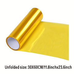 Golden Yellow Car Headlight Tail Light Changing Film