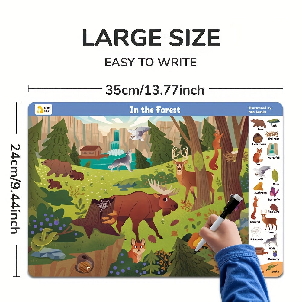 3pcs Find Hidden Objects Books for Kids, Farms Theme