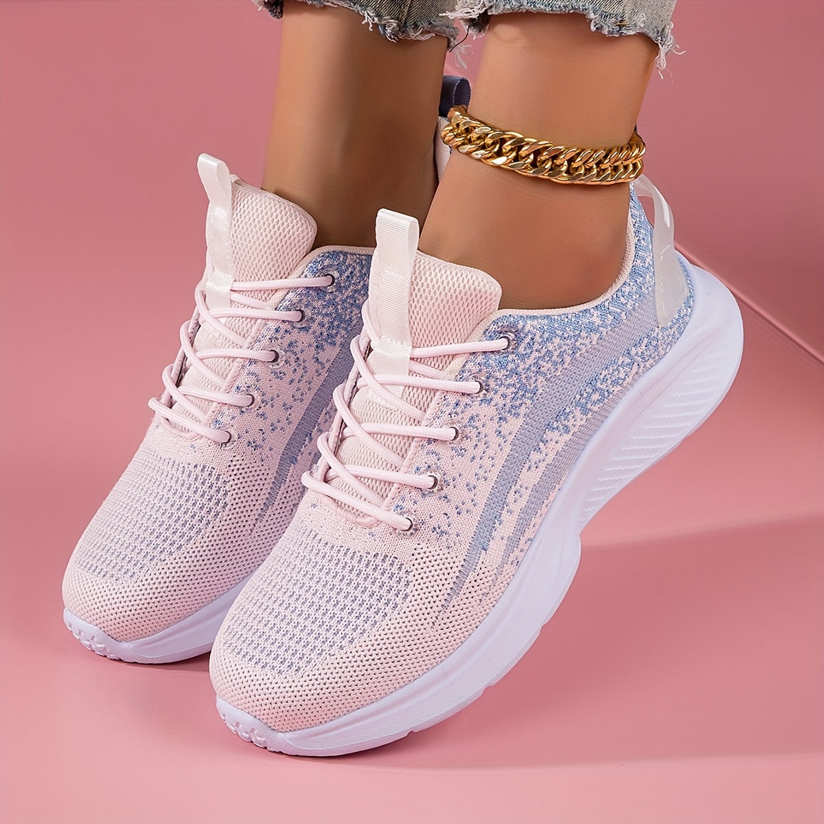 Women's Lightweight Chunky Sneakers Breathable Non-Slip Sport Shoes