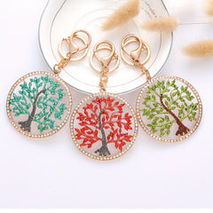 Tree Of Life Diamond Keychain For Men