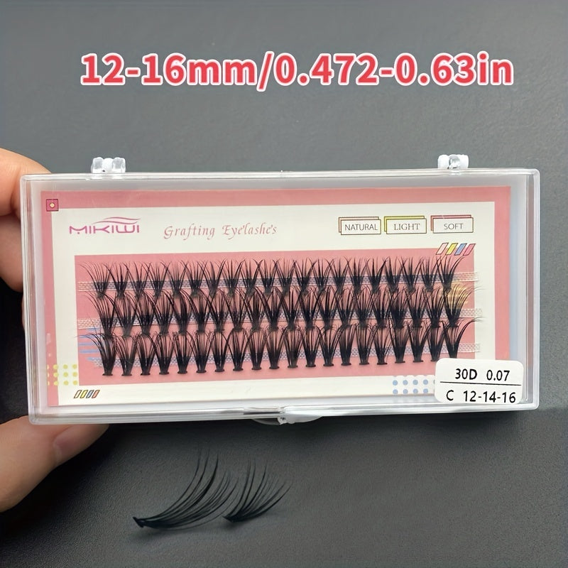 60 Cluster Lashes 30D 40D C Curl Individual DIY Eyelash Extension Mix 12 14 16mm