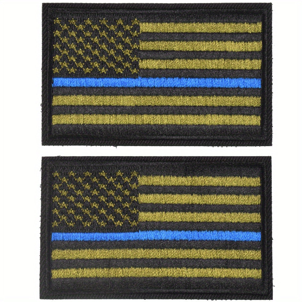 J CARP 2pcs Tactical American Flag Patch U S Flag U S Military Insignia Patches