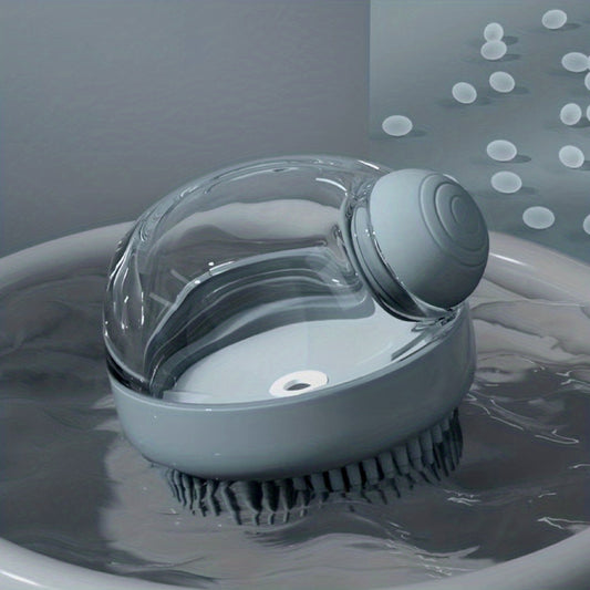 Pet Bath Brush with Soap Dispenser for Dogs and Cats