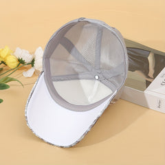Top Snake Pattern Glitter Mesh Sunshade Sports Cap For Couple