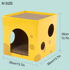 DIY Cat Cardboard House Scratcher