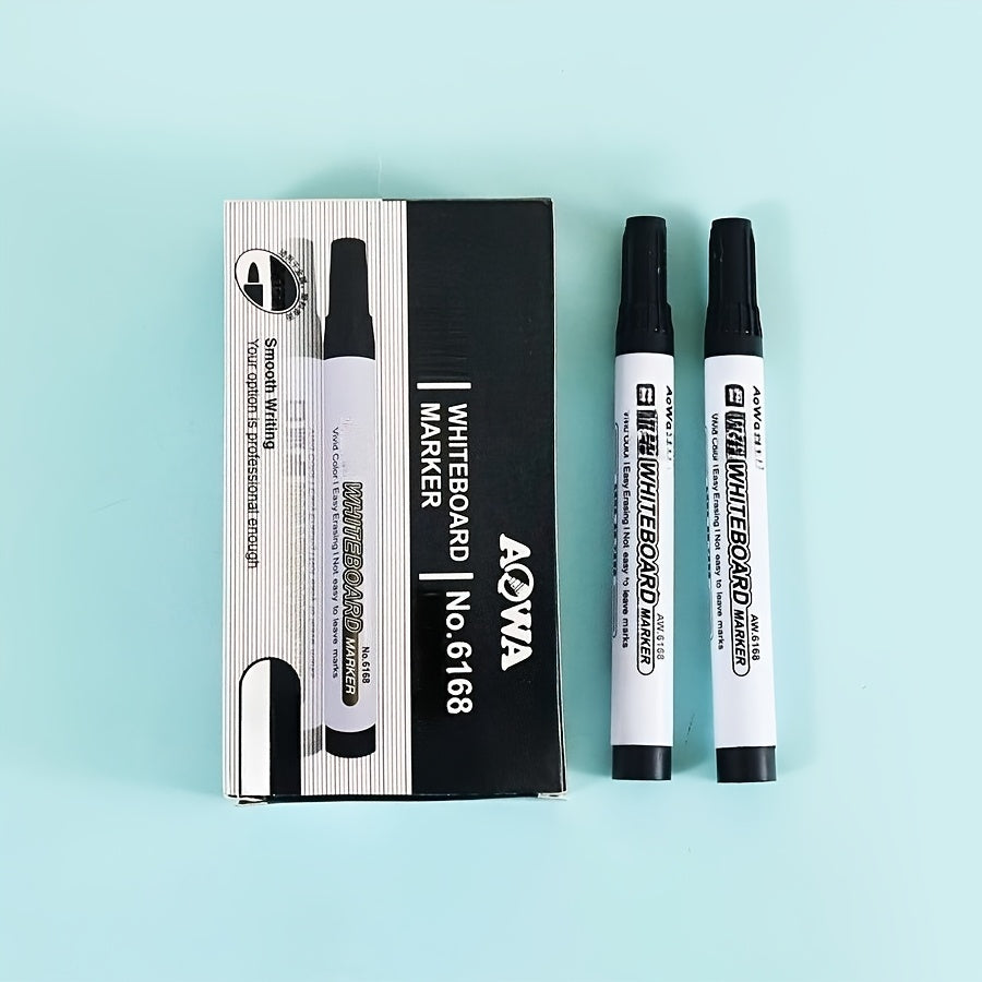 10 Pack Whiteboard Markers Red Water Based Large Capacity