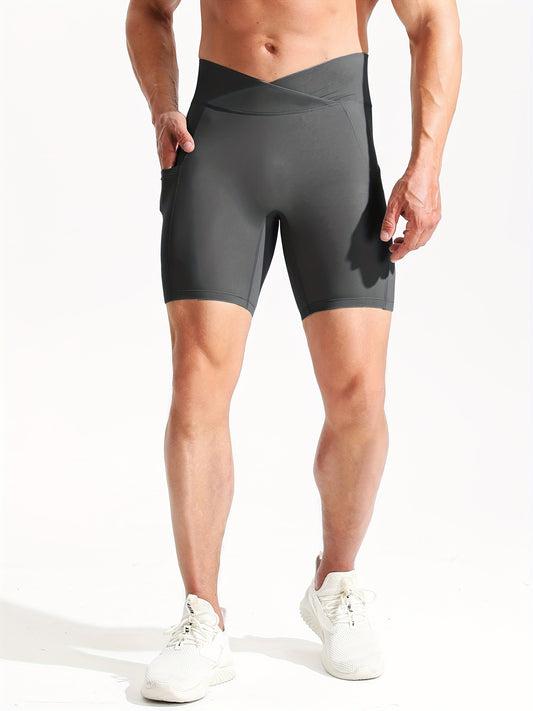 Compression Shorts with Pocket for Men Ideal for Sports Gym Running