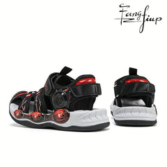 FANGFIUP Boys Sports Sandals Breathable Non-slip Sandals