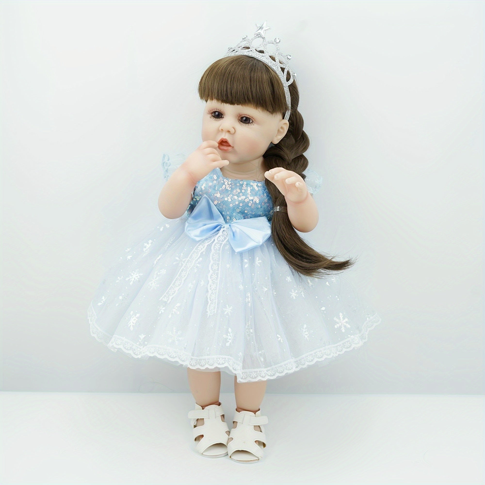 22 Inch Reborn Doll Princess Elsa with Crown