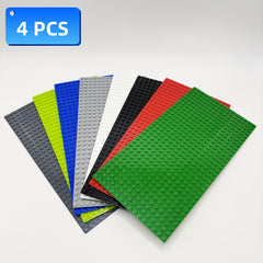 4pcs Building Block Baseplate Set, 25x12 Base Plates for Toys, Birthday