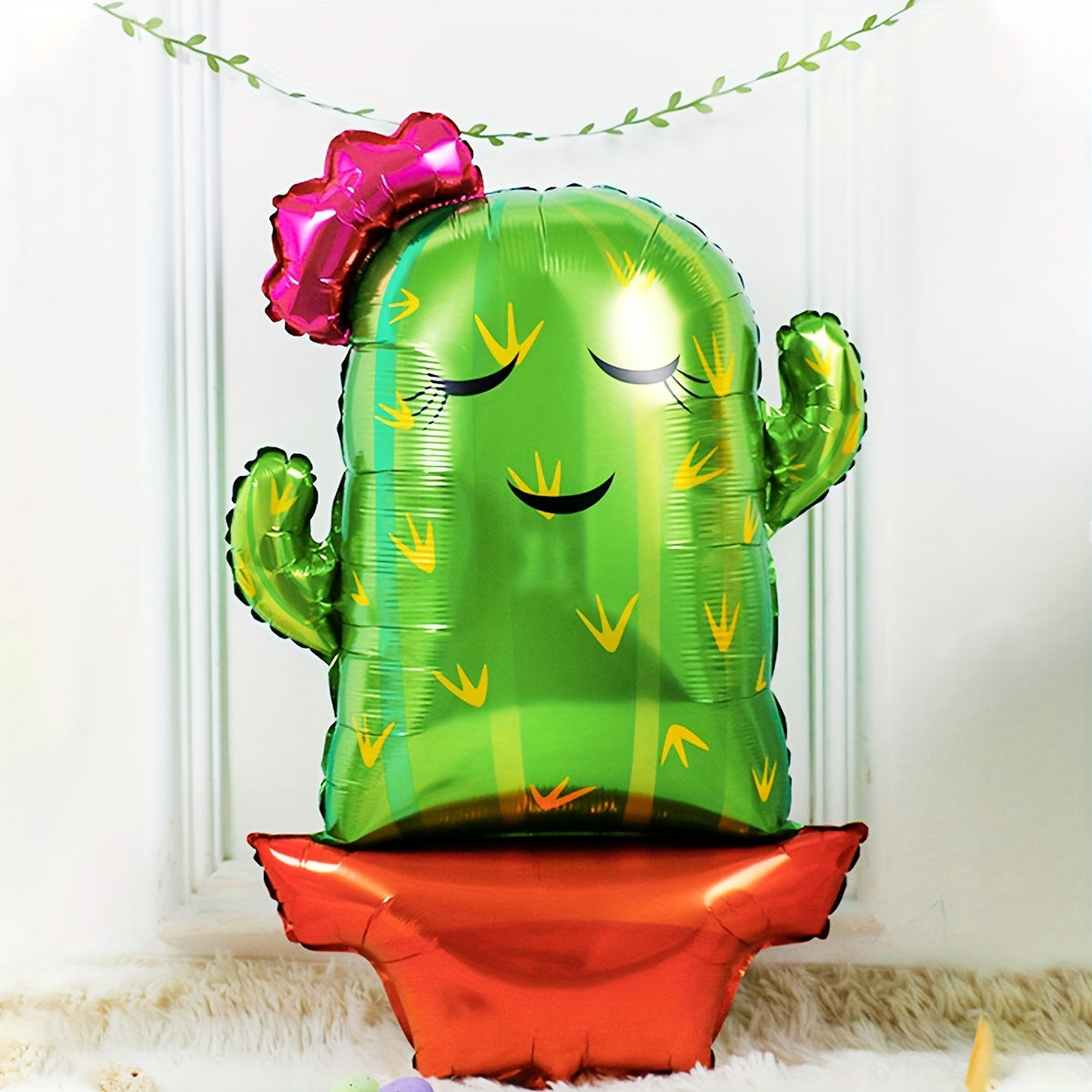 5pcs Green Cactus Balloon Set Birthday Party Decoration