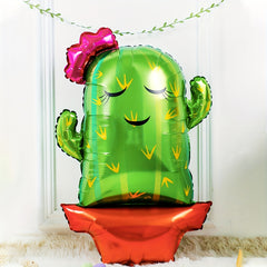 5pcs Green Cactus Balloon Set Birthday Party Decoration