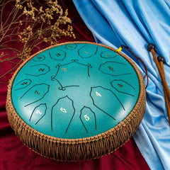 30 48 Cm 15 Note Steel Tongue Drum D Key Handpan Drum with Bag & Book