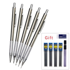 0.3mm Mechanical Pencil Set Full Metal Art Drawing Painting Office School